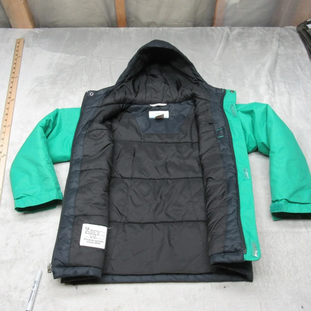 Columbia Lightning‎ Lift Jacket Boys Small 8 Green Waterproof Insulated Winter
